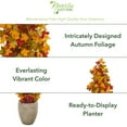 thumbnail image 3 of Nearly Natural 42in. Autumn Maple Artificial Tree in Sand Colored Planter, 3 of 3