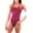 Maroon, variant on Adoretex Women's Solid Tie-Back One-Piece Swimsuit in Multiple Colors and Sizes