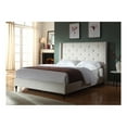 thumbnail image 3 of Best Master Furniture Veronica Tufted Wingback Platform Bed Natural Beige, Cal. King, 3 of 4