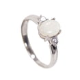 thumbnail image 2 of CAPTIVATING SPARK STERLING SILVER NATURAL AUSTRALIAN WHITE OPAL RING, 2 of 4