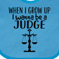thumbnail image 4 of Inktastic Future Judge Law Scale Boys or Girls Baby Bib, 4 of 4