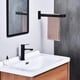 thumbnail image 4 of Porta Asciugamani Quadrato In Acciaio Inossidabile Con Due Bracci, Portasciugamani Da Parete Per Bagno, 4 of 5