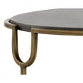 thumbnail image 4 of Sunpan Arya 51" Contemporary Metal Coffee Table with Brass Iron Frame in Brass, 4 of 7