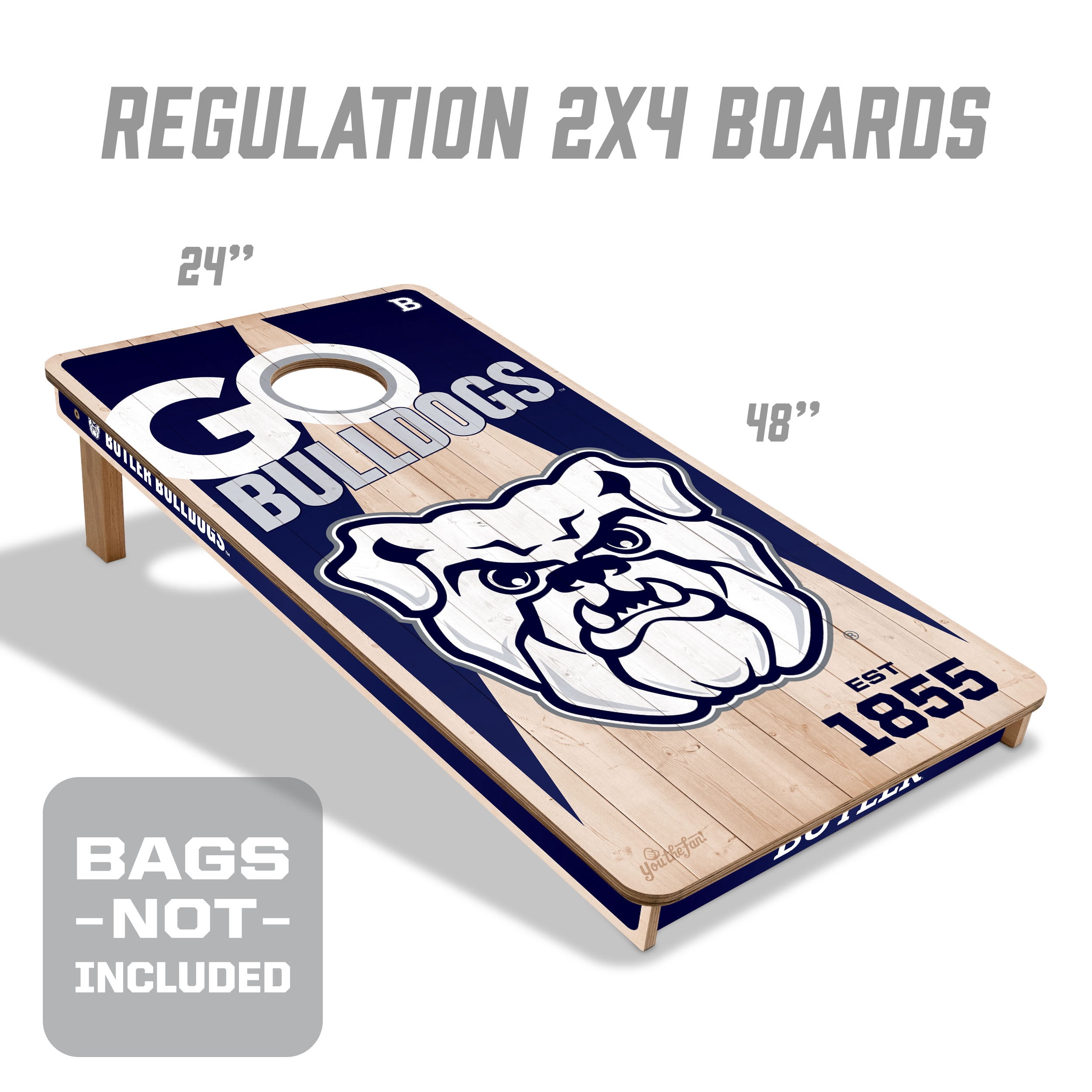 YouTheFan NCAA Butler Bulldogs 2' x 4' Cornhole Game No Bags