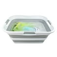 thumbnail image 5 of SAMMART 42L (11 gallon) Collapsible Plastic Laundry Basket - Foldable Pop Up Storage Container/Organizer - Portable Washing Tub - Space Saving Hamper/Basket, 5 of 6