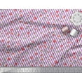 thumbnail image 2 of Soimoi Purple Cotton Voile Fabric Leaves & Floral Stripe Print Fabric by Yard 42 Inch Wide, 2 of 3