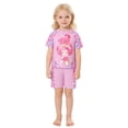 thumbnail image 4 of RTKFRFLM Girls 2-Piece Swimsuit Short Sleeve Shell Print Top and Fish Scale Shorts Set Kids Summer Cartoon Bathing Suit Beach Swimwear for 1-8 Years, 4 of 8