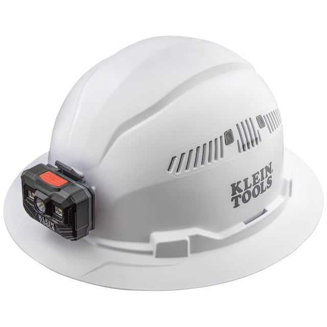 Hard Hat Klein Tools 60407RL - Linterna frontal recargable, color blanco