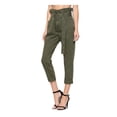 thumbnail image 3 of Hidden Womens Green Belted Straight leg Pants 26 Waist, 3 of 4