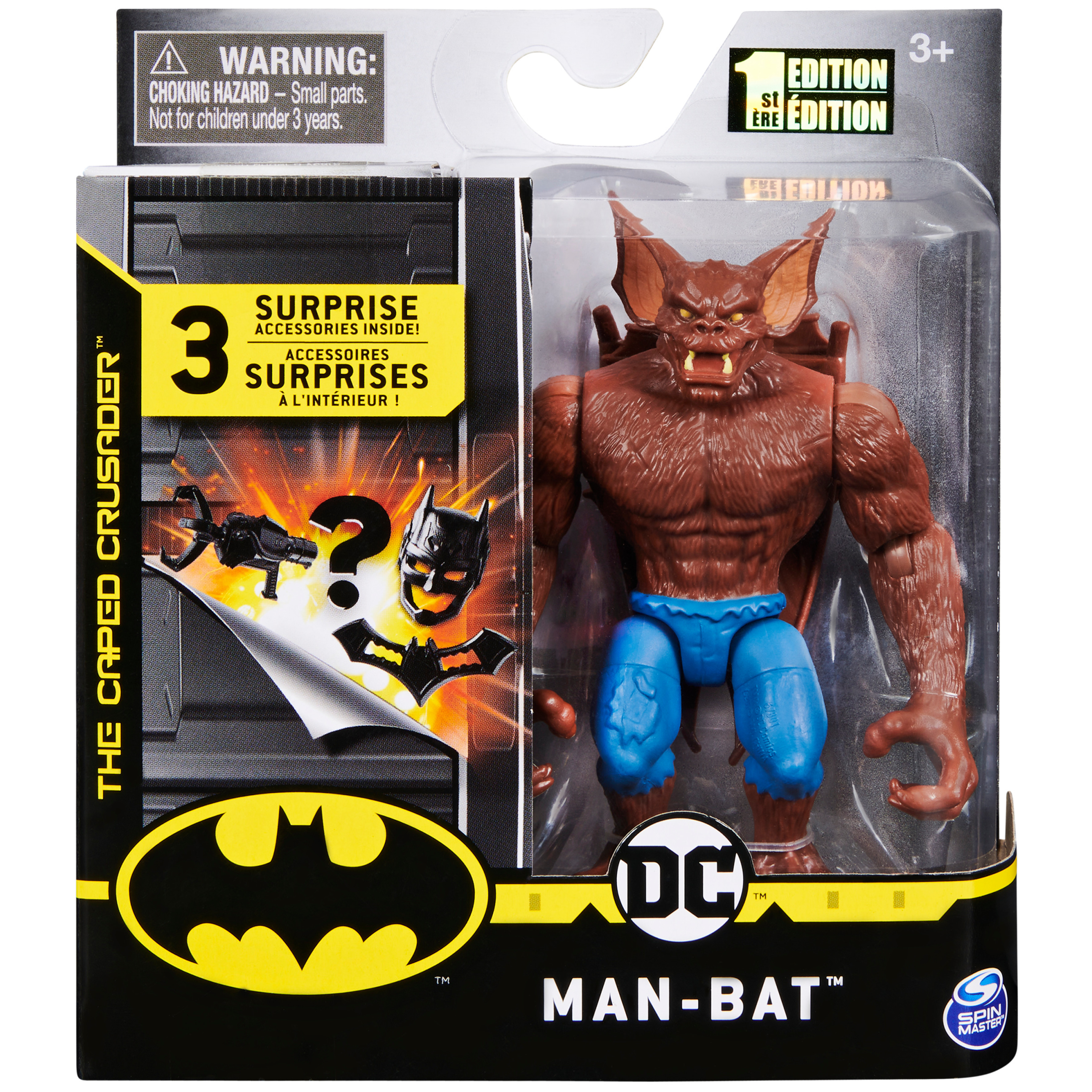 Batman, 4-inch Man-Bat Action Figure with 3 Mystery Accessories, Mission 4 - image 2 of 7