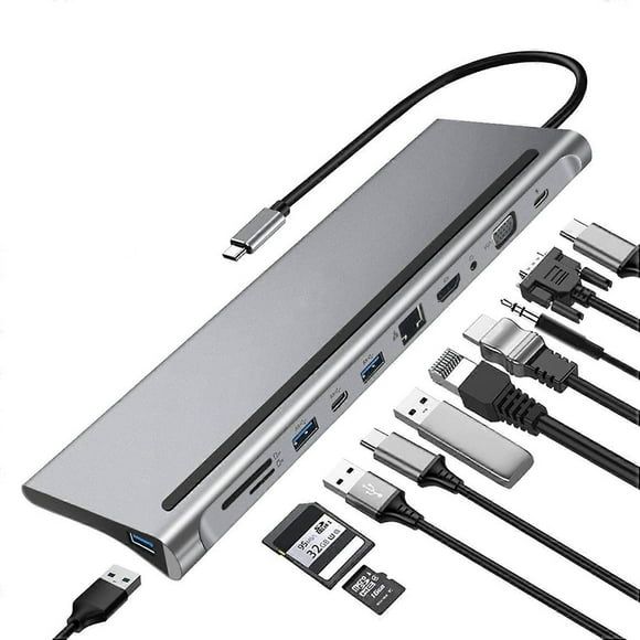 TYPE-C 11-in-1 All-in-One Docking Station Type C to HDMI HD Hub HUB