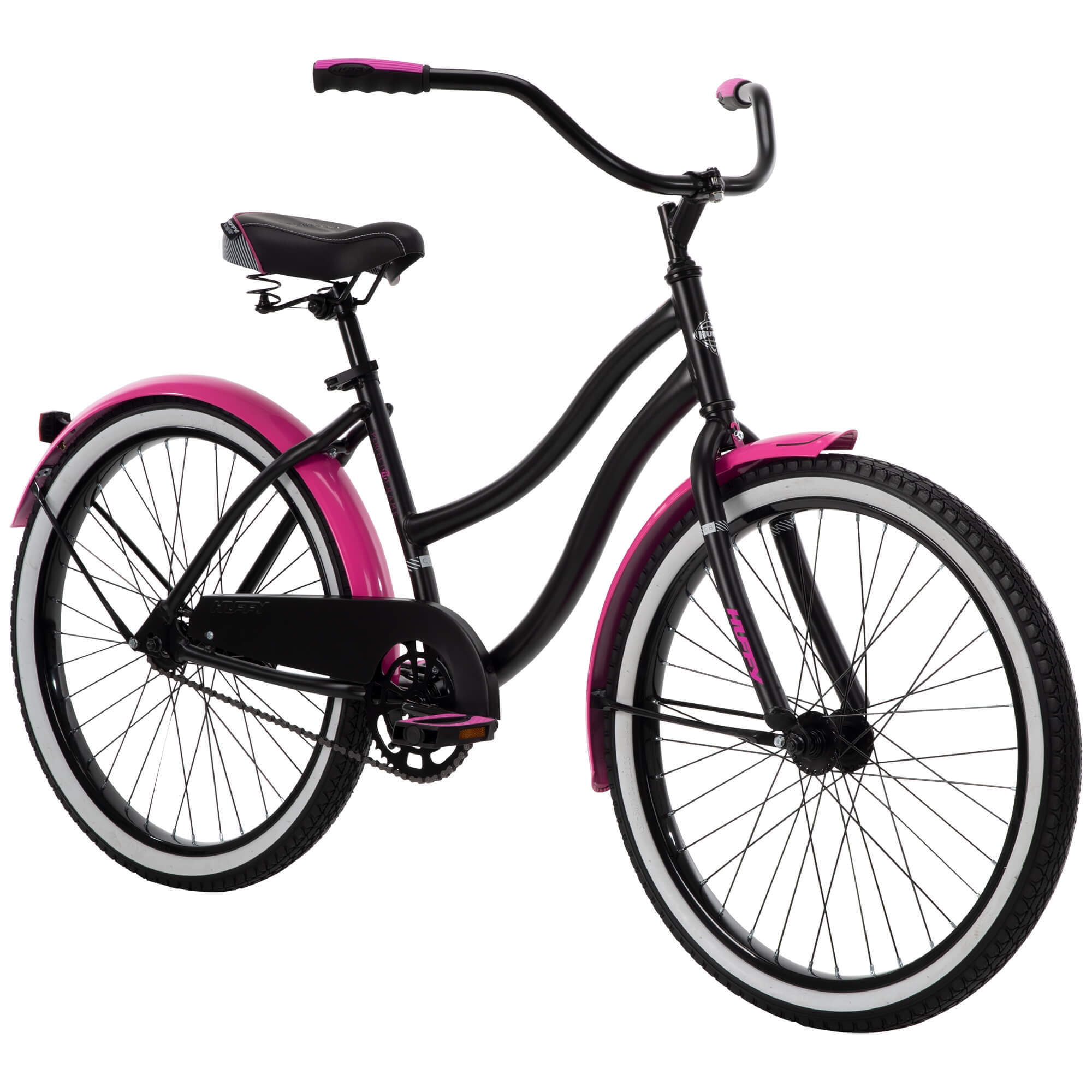 Huffy 26" Cranbrook Women's Cruiser Bike with Perfect Fit Frame Black Pink