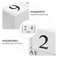 thumbnail image 3 of AURARMLET Tabletop Perpetual Flip Calendar Rustic Design For Living Room 1Set, 3 of 6