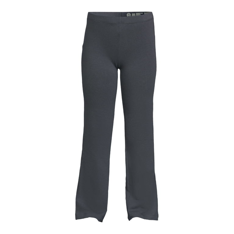 Girls Fleece Lined Full Length Leggings XS 4-5 Gray Pants New