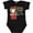 AB-Black, variant on Santa Claus Is On His Way Christmas Boys or Girls Baby Bodysuit