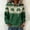 #0080-Green, variant on Pounoo St Patricks Day Hoodies for Women Shamrock Print Waffle Knit Sweatshirt Comfortable Fashion Casual Saint Patricks Shirt Gift