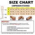 thumbnail image 2 of HAHDAXIA Thigh High Compression Stockings Women Men, 30-40 mmHg, Open Toe, 2 of 7