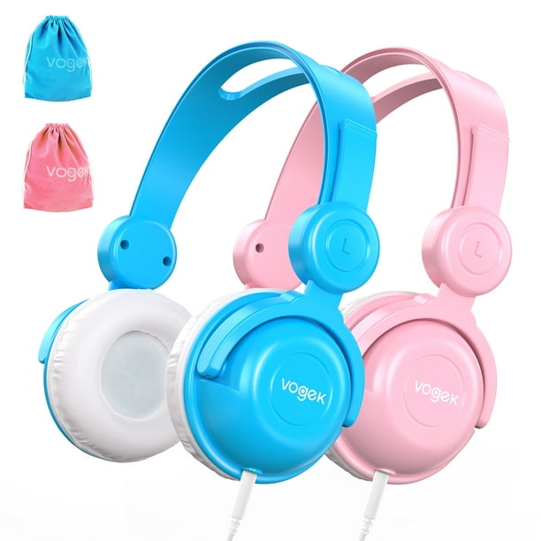 2Pack VIVE COMB Wired Headphone for Kids, Headset with Hearing