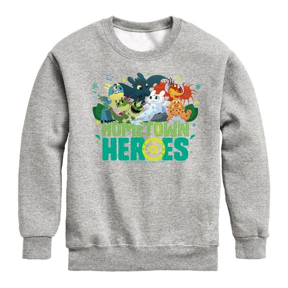 How to Train Your Dragon - Hometown Heros - Toddler And Youth Crewneck Fleece Sweatshirt