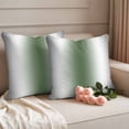 thumbnail image 2 of Gray Sage Green Outdoor Waterproof Pillow Covers, Modern Gradient Geometric Decorative Square Throw Pillowcase Sofa Cushion Sham for Patio/Couch/Chair, 26"x26" 2 Pack, 2 of 8