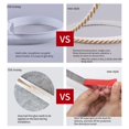 thumbnail image 4 of Flexible PVC Wall Trim Strips for Home Decor - 5M Self-Adhesive Moulding, 4 of 6