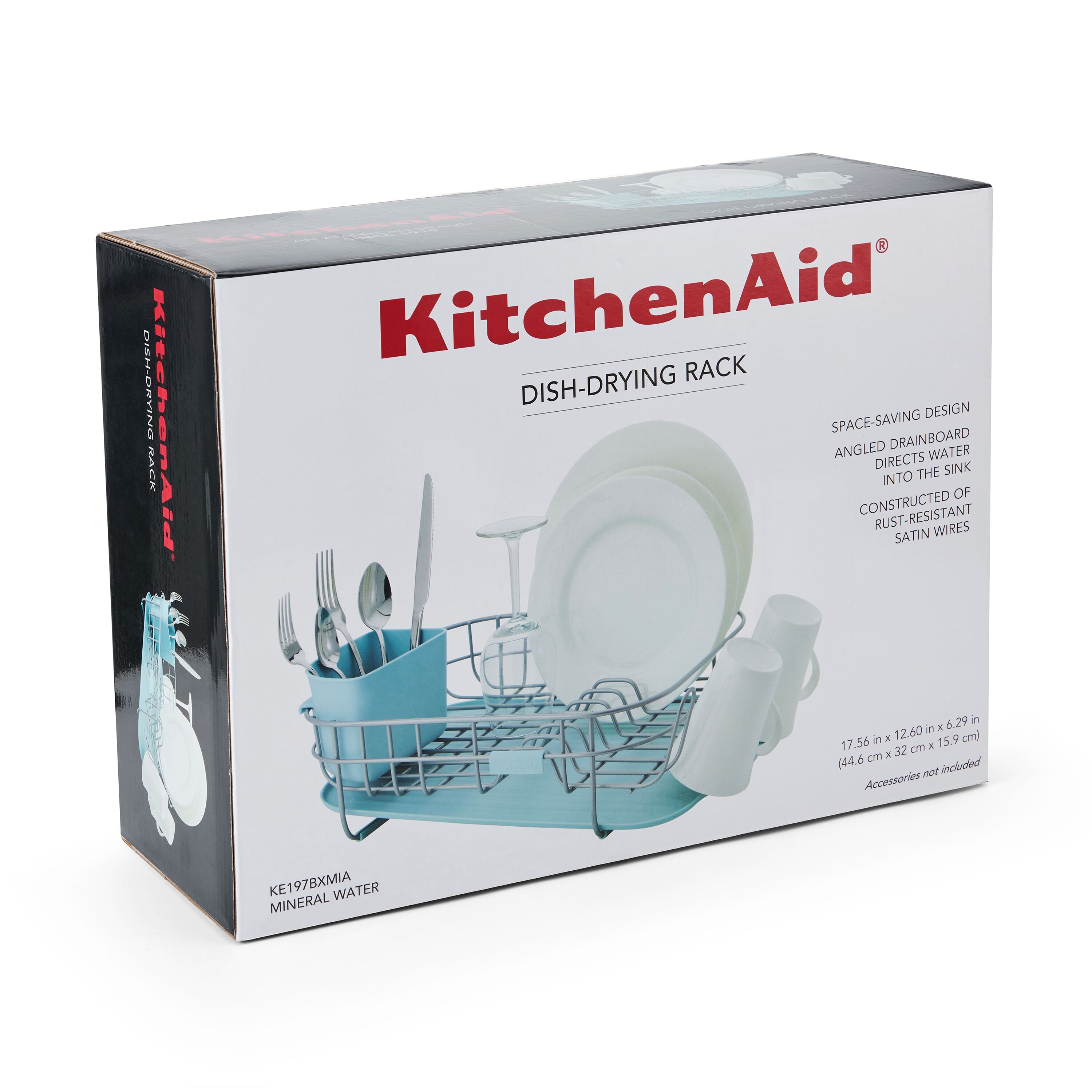 KitchenAid Low Profile Steel Dishrack, Mineral Water