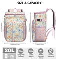 thumbnail image 3 of Travel Cooler Bag - Pioneer Flower Camping Beer Cooler Backpack with Bottle Opener- Waterproof Insulated Picnic Backpacks - Cooler Bag for Beach, 3 of 6