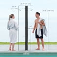 thumbnail image 3 of Outsunny 9.2 Gallon Slolar Heated Outdoor Shower with 2 Shower Heads, 3 of 10