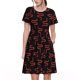 thumbnail image 1 of Disketp Red Snake para Vestido de Manga Corta para Mujeres, Vestidos de Verano para Mujeres, Casual y Holgado para la Playa, 1 of 6