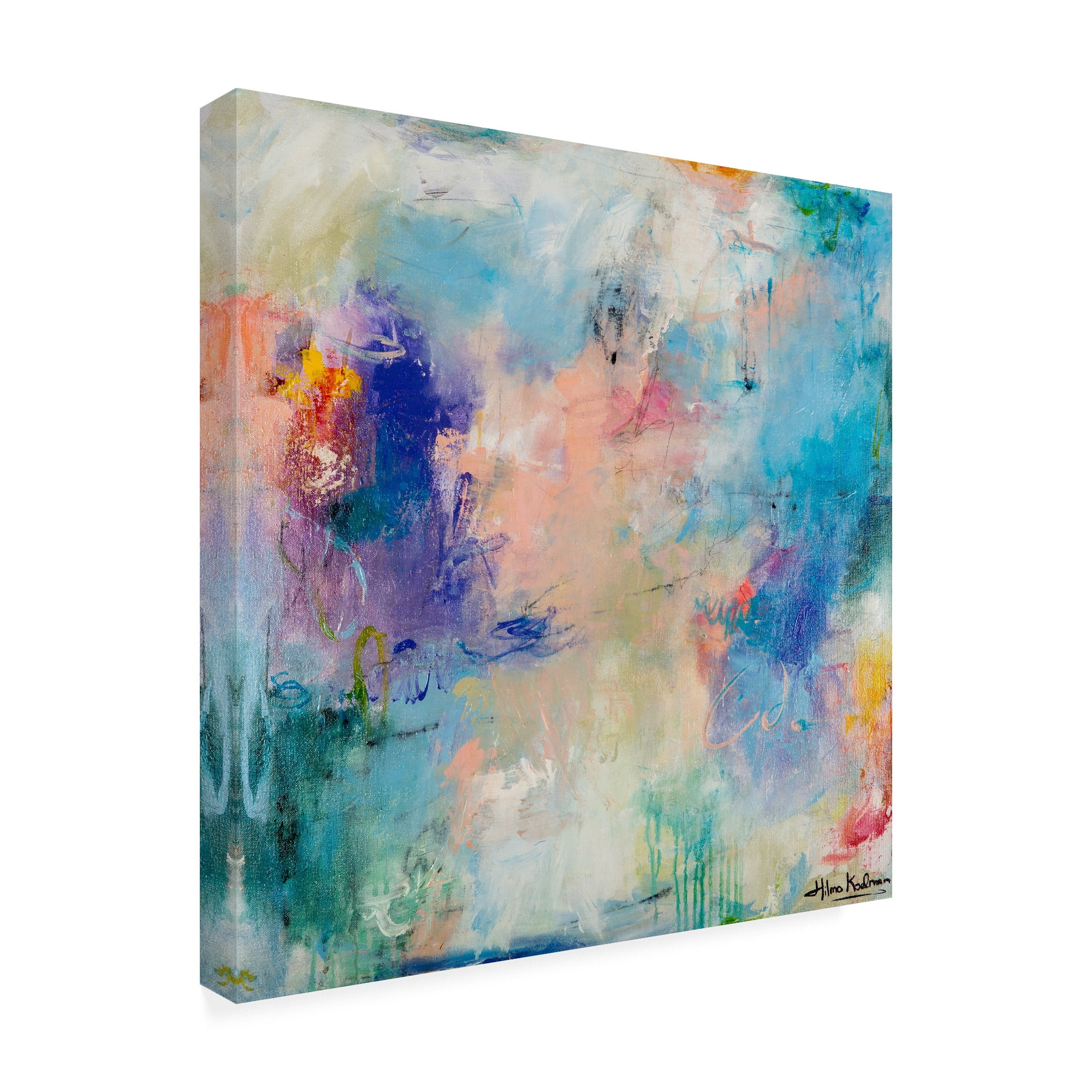Trademark Fine Art 'Morning Reflections Abstract' Canvas Art by Hilma Koelma