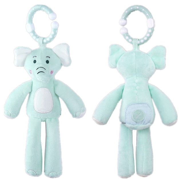 Sonajeros para cuna/coche/cama de animales, asiento de bebé, almohada para cochecito móvil, muñeco de peluche Gong Bohan LED