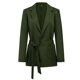 thumbnail image 4 of Pntutb, ropa de negocios para mujer, cárdigan de manga larga de Color sólido, chaqueta superior, abrigo con bolsillo y cinturón, liquidación Pntutb Pntutb-4028, 4 of 9