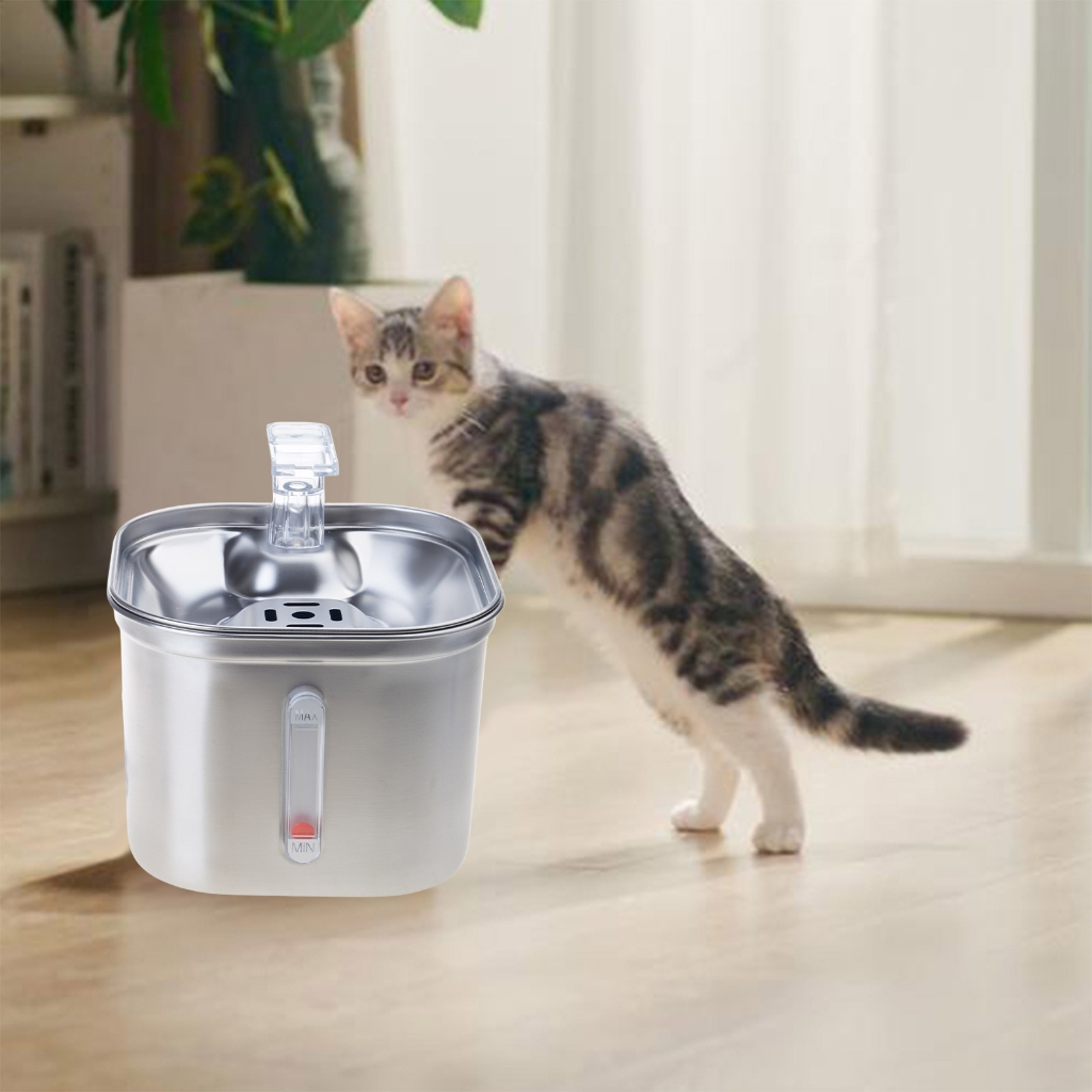 88oz Cats Fountain with Water Filtering for Dog Cats Automatic Flower Pet Water Fountain Recirculated Water Dispenser