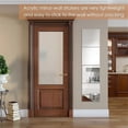 thumbnail image 4 of 4 Pieces Self Adhesive Non-Glass Mirror Slim Flexible DIY Wall Decoration Mirror for Family Bedroom Closet Bathroom, S, 4 of 5