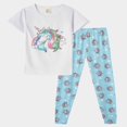 thumbnail image 1 of Ensemble de Pyjama pour Fille, Doux et Confortable, Vêtement de Nuit, Pyjama à Motif, Taille 4 à 14 Ans, 1 of 5
