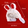 thumbnail image 6 of comerut Cute Bear Rabbit Pet Headgear with Bowknot Fastener Tape Winter Warm Dogs Cat Hat Puppy Kitten Head Wear Christmas Cosplay Dress Up Costume Accessories, 6 of 7