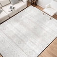 thumbnail image 3 of 5x7 Washable Area Rug Non-Slip Low Profile Soft Boho Distressed Rug for Living Room, Bedroom, Dining Room, Office, Beige, 3 of 13