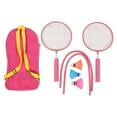 thumbnail image 2 of Lightweight Kids Badminton Racket, Soft Cushioning Shock Absorbing Hand Grip Children Badminton Set with 3 Shuttlecocks for 3 to 12 Years Old, 2 of 7