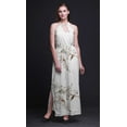 thumbnail image 5 of Bimba Bird Ladies Crew Neck Waist String Print Maxi Dress with Side Slits Summer Wear-XX-Large, 5 of 6