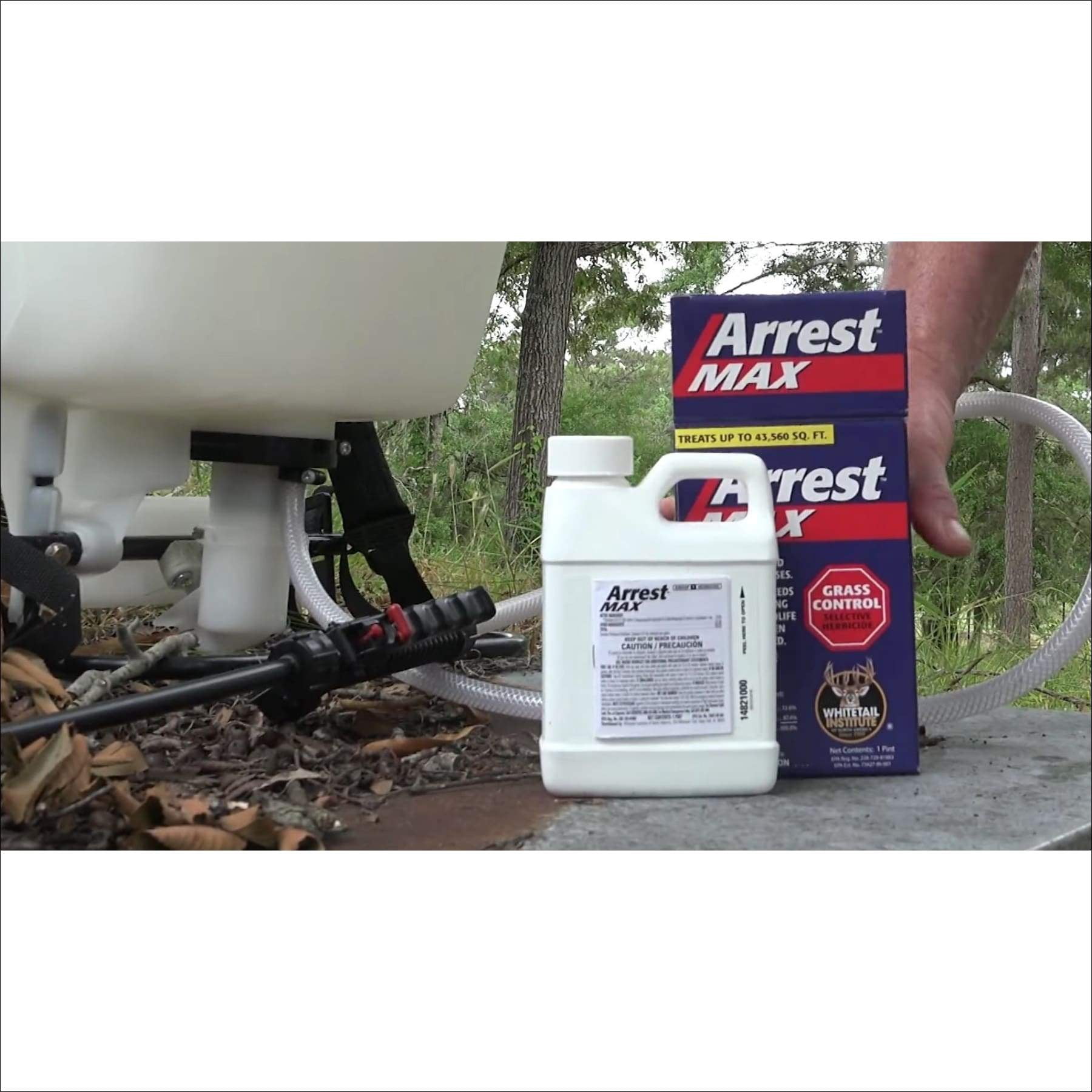 Whitetail Institute Arrest Max Grass Food Plot Herbicide, 1 Pint (1 Acre)