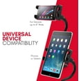 thumbnail image 2 of Macally Adjustable Flexible Tablet & Phone Holder - Clip On Clamp for Desks, Black, 2 of 7