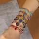 thumbnail image 1 of Ganfancp 2022 Pulsera Corazón de Piedra Emperador de Doble Vuelta Pulsera Corazón de Piedra Natural Tejida a Mano Ofertas Del Día Liquidación 1X Pulsera Love, 1 of 1