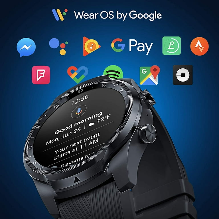TicWatch Pro 4G/LTE Smartwatch, 1G RAM + 4GB Memoria, Monitoraggio sonno,  esercizio e fitness, Orologi sportivi, Monitoraggio Battito Cardiaco in  Tempo Reale GPS integrato, NFC Google Pay : : Elettronica