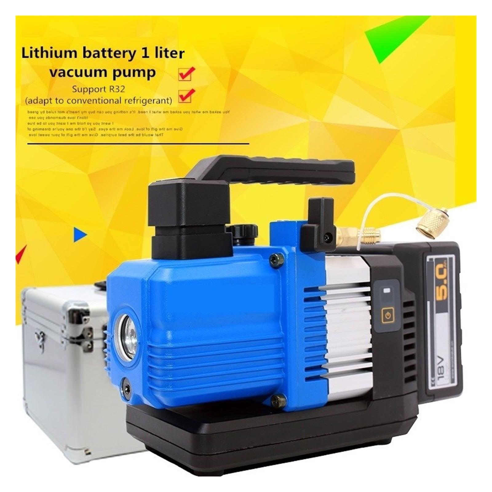 180W 18V VRP-2DLi Vacuum Pump Brushless DC Lithium Battery Vacuum Pump Air Extractor Refrigeration Air Conditioner R32