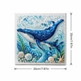 thumbnail image 4 of Ocean Theme Pearl Art DIY Kit for Adults,3D Diamond Painting Craft with Pearl Beads,Beginner Friendly Coastal Wall Art and Home Decor,Whale, 4 of 9