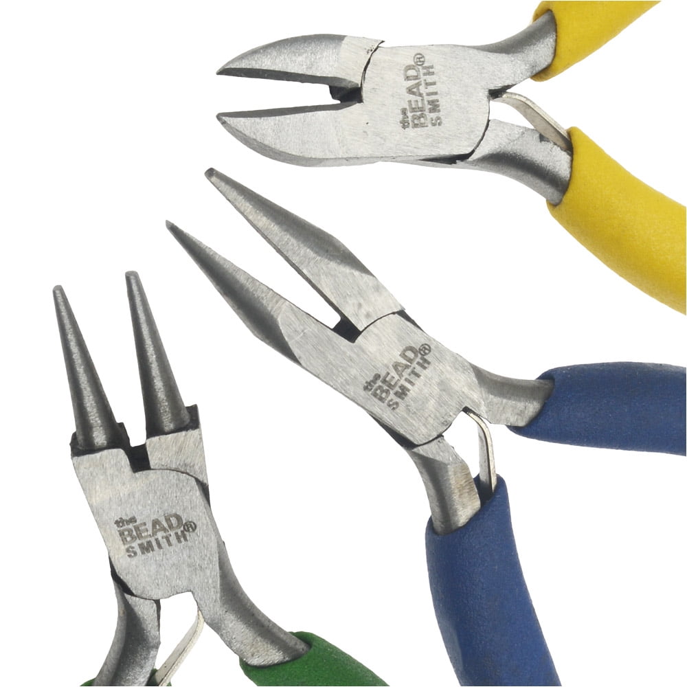 The Beadsmith Plier Set, Color I.D. Mini Pliers, 1 Set