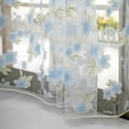 Shower Liner And Temporary Curtains Flower Sheer Curtain Tulle Window