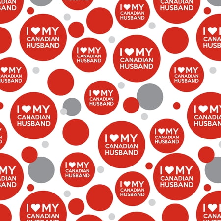 I Love My Canadian Husband Premium Gift Wrap Wrapping Paper Roll