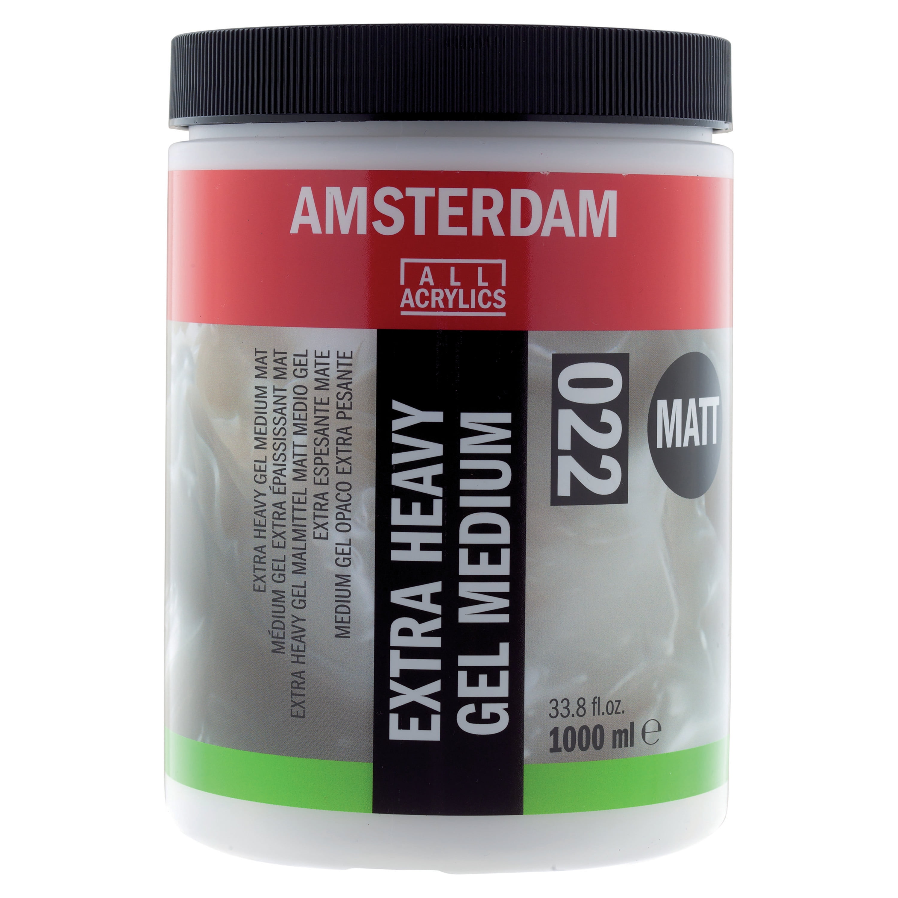 Amsterdam Acrylic Extra-Heavy Gel Medium, Liter, Matte - Walmart.com ...