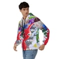 thumbnail image 4 of Lsque Pikmin for Mens Full-zip Hoodie, Zip-up Pullover Hooded Sweatshirt, Kangaroo Pocket Hoodie Ideal for Daily Wear, Travel, and Home-3X-Large, 4 of 8